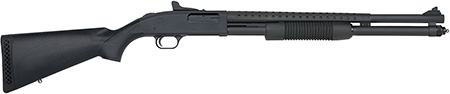 Mossberg 50693 590 Persuader 12 Gauge 8+1 3" 20" Cylinder Bore Heat-Shield Barrel, Matte Blued Metal Finish, Drilled  &  Tapped Receiver, Ghost Ring Sight, Synthetic Stock