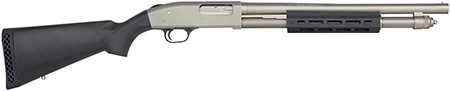 Mossberg 50767 590A1 Tactical 12 Gauge 3" 6+1 18.50" Cylinder Bore Barrel Silver Marinecote Rec Black Synthetic Stock Right Hand Includes M-LOK Handguard