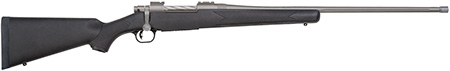 Mossberg 28135 Patriot  Full Size 300 Win Mag 3+1 24" Stainless Cerakote Fluted Barrel, Stainless Cerakote Receiver Drilled  &  Tapped, Black Fixed Synthetic Stock, Right Hand