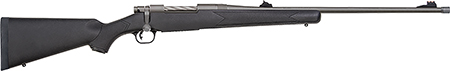 Mossberg 28136 Patriot  Full Size 338 Win Mag 3+1 24" Stainless Cerakote Threaded Barrel, Drilled  &  Tapped Cerakote Stainless Steel Receiver, Black Fixed Synthetic Stock, Right Hand