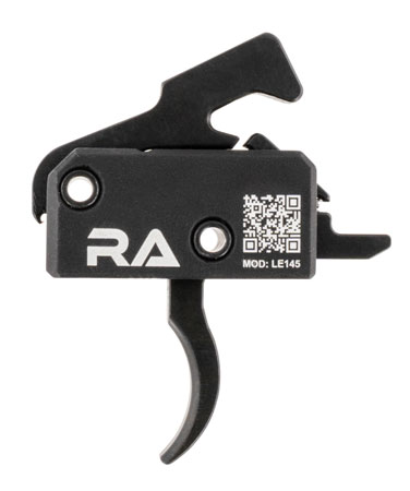 Rise Armament LE145AWP LE145 Tactical Single-Stage Curved Trigger with 4.50 lbs Draw Weight  &  Black Hardcoat Anodized Finish for AR-Platform Right