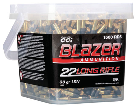 CCI 10025 Blazer Rimfire 22LR 38gr Lead Round Nose 1500/Box