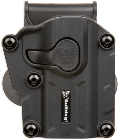 Bulldog MX001 Max Multi Fit OWB Black Polymer Paddle Fits Sig P250/P320 Fits S&W M & P 9/40/45 Fullsize Right Hand