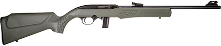 Rossi RS22L1811OD RS22  Semi-Auto 22 LR Caliber with 10+1 Capacity, 18" Barrel, Matte Black Metal Finish  &  Monte Carlo OD Green Synthetic Stock Right Hand (Full Size)