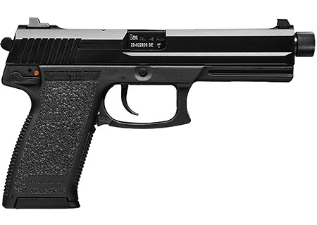 HK 81000078 Mark 23  45 ACP 12+1 5.87" Black Steel Threaded Barrel, Serrated Steel Slide, Polymer Frame, Black Polymer Grip, Ambidextrous