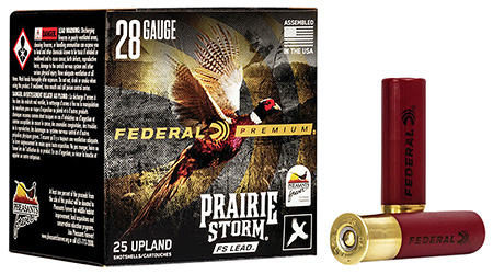 Federal PFX289FS6 Premium Prairie Storm FS 28Gauge 2.75" 13/16oz 6Shot 25 Per Box/10 Case