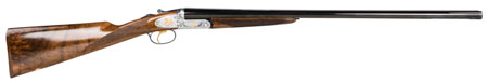 F.A.I.R. FRISPRDL1228 Iside Prestige Deluxe Full Size 12 Gauge Break Open 2.75" 2rd 28" Blued Side By Side Barrel, Silver Stainless Steel Engraved Receiver, Fixed Walnut Stock, Right Hand