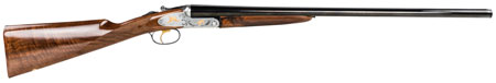 F.A.I.R. FRISPRDL1628 Iside Prestige Deluxe Full Size 16 Gauge Break Open 2.75" 2rd 28" Blued Side By Side Barrel, Silver Stainless Steel Engraved Receiver, Fixed Walnut Stock, Right Hand