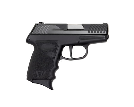SCCY Industries DVG1CBE DVG-1  Striker Fire 9mm Luger Caliber with 3.10" Barrel, 10+1 Capacity, Black Finish Frame, Serrated Black Nitride Stainless Steel Slide  &  Finger Grooved Polymer Grip