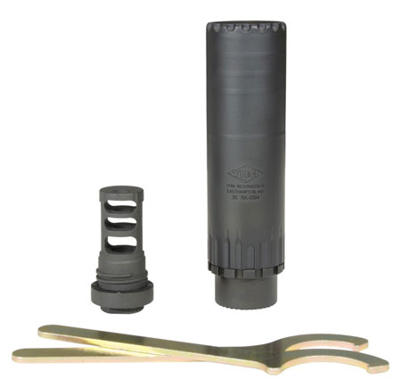 Yankee Hill 2150MB24 Resonator K Muzzle Brake Black Matte Cerakote 17-4 Stainless Steel with 5/8"-24 tpi Threads for 30 Cal AR-Platform