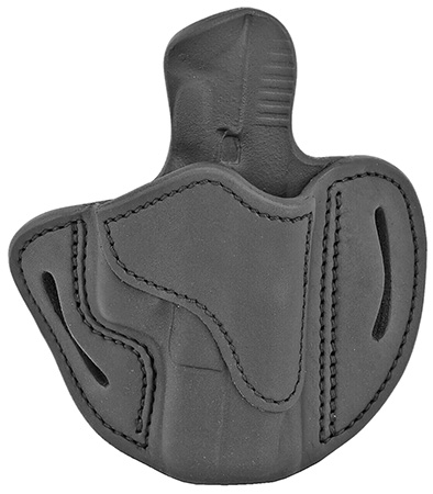 1791 Gunleather ORBH21SBLR BH2.1 Optic Ready OWB Size 2.1 Stealth Black Leather Belt Slide Compatible w/Glock 17/S&W M & P Shield/Springfield XD Right Hand