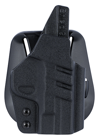 1791 Gunleather TACPDHOWBSHIELDBLKR Tactical Kydex  OWB Black Kydex Paddle Fits S&W M & P Shield/S&W M & P Shield Plus
