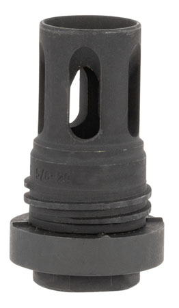 Yankee Hill 431524A Mini QD Flash Hider Black Phosphate Steel with 5/8"-24 tpi Threads  &  2.13" OAL for 5.56x45mm NATO AR-Platform