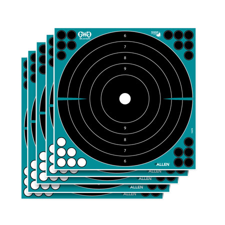 Girls With Guns 15279 Splash  Self-Adhesive Paper Bright Yellow Bullseye 5 Pack Includes Pasters