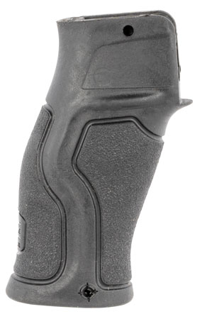 FAB Defense FXGRADUSFBVB Gradus Ergonomic Flat Beavertail Black Polymer w/Rubber Overmold, Fits AR/AK