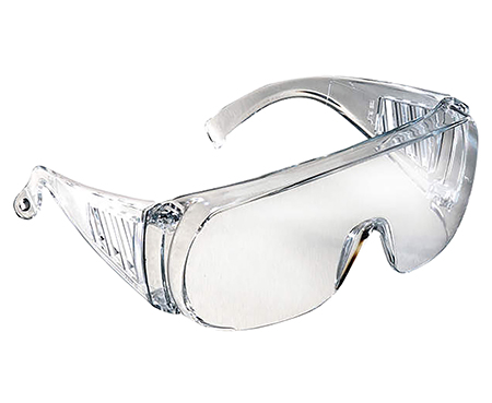 Radians CV0010 Coveralls Shooting Glasses Adult Clear Lens Polycarbonate Clear Frame