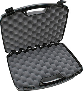 MTM Case-Gard 80940 Double Handgun Case  Black Polypropylene Holds 2 Handguns w/ up to 8' Barrels