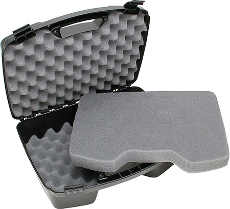 MTM Case-Gard 81140 Handgun Case  Black Polypropylene Holds 4 Handgun w/ up to 8" Barrels  &  6 Sub-Compacts w/ Magazines