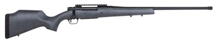 Mossberg 28102 Patriot Long Range Hunter 300 Win Mag Caliber with 3+1 Capacity, 24" Threaded/Fluted Barrel, Matte Blued Metal Finish  &  Sniper Gray Fixed Monte Carlo Stock Right Hand (Full Size)