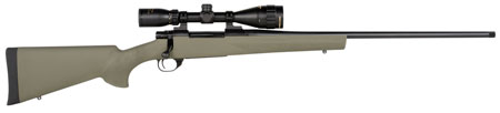 Howa HGP2300G M1500 Gamepro Gen2 300 Win Mag 3+1 24" Threaded Barrel, Blued Metal Finish, Green Fixed Hogue Pillar-Bedded Overmolded Stock, Includes GamePro 4-12x40mm Scope