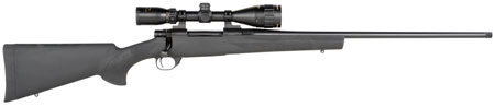 Howa HGP23PRCB M1500 Gamepro Gen2 300 PRC 3+1 24" Threaded Barrel, Blued Metal Finish, Black Fixed Hogue Pillar-Bedded Overmolded Stock, Includes GamePro 4-12x40mm Scope