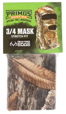 Primos PS6668 Stretch Fit  Realtree Edge Neoprene 3/4 Face Mask OSFA