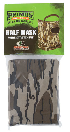 Primos PS6664 Stretch Fit  Mossy Oak Original BottomLand Neoprene 1/2 Face Mask OSFA