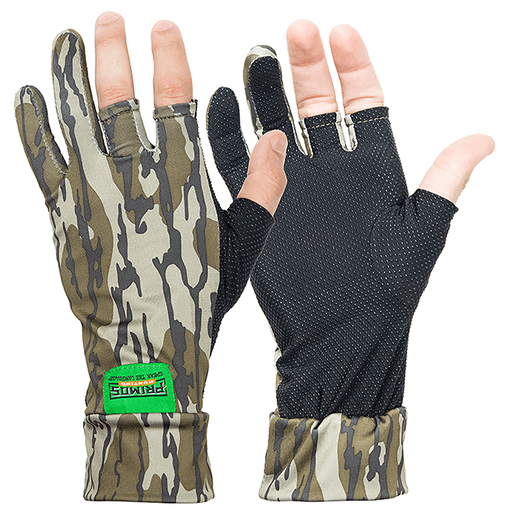 Primos PS6681 Stretch Fit  Mossy Oak Original BottomLand Fingerless Neoprene OSFA