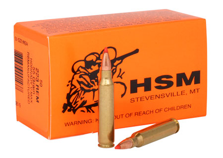 HSM 22315 Varmint  *Remanufactured 223Rem 55gr Hornady V-Max 50 Per Box/10 Case