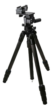 KOPF Jager KJ85004K K800  Tripod made of Carbon Fiber with Black Finish, Adjustable Reaper Rail, 4-Level Leg Extension, 21-87 Degree Pan  &  Tilt