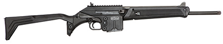 Kel-Tec SU16CBLK SU-16 Sport Utility Carbine 5.56x45mm NATO Caliber with 16" Barrel, 10+1 Capacity, Black Parkerized Metal Finish, Black Underfolding with Storage Compartment Stock Right Hand