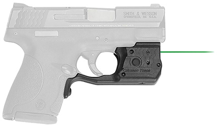 Crimson Trace 0158401 Laserguard Pro Fits S&W M & P Shield  &  M & P Shield M2.0 9mm/40 S&W, Green Laser/White Light Black Polymer