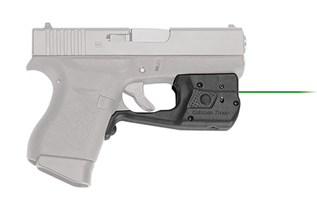 Crimson Trace 0158601 LL-803G Laserguard Pro  Black Green Laser Glock 42/43/43X/48