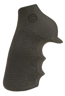 Hogue 80020 Tamer Grip Black Rubber with Finger Grooves for Ruger GP100, Super Redhawk