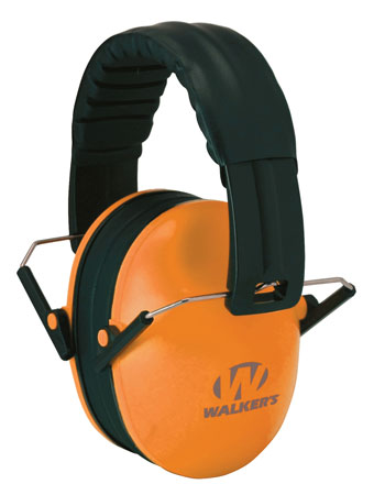 Walker's GWPFKDMOR Baby  &  Kids Passive Muff 23 dB Over the Head Orange Polymer