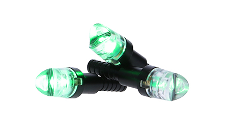 NAP NAPILLNGR Thunderglo Illuminated Nock Green Polycarbonate Aluminum Shaft/ 6 Pack