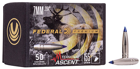 Federal PB284TA1 Premium Terminal Ascent Component 7mm 155gr 50 Per Box/4 Case