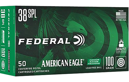 Federal AE38LF1 American Eagle IRT  38Special 100gr Lead Free IRT 50 Per Box/10 Case