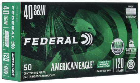 Federal AE40LF1 American Eagle Indoor Range Training 40S&W 120gr Lead Free IRT 50 Per Box/10 Case