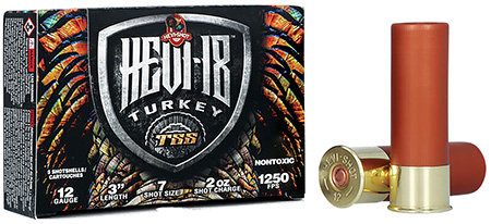 HEVI-Shot HS4007 HEVI-18 TSS Turkey 12Gauge 3" 2oz Tungsten 7Shot 5 Per Box/10 Case
