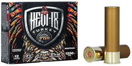 HEVI-Shot HS4507 HEVI-18 TSS Turkey 12Gauge 3.50" 2 1/4oz Tungsten 7Shot 5 Per Box/10 Case