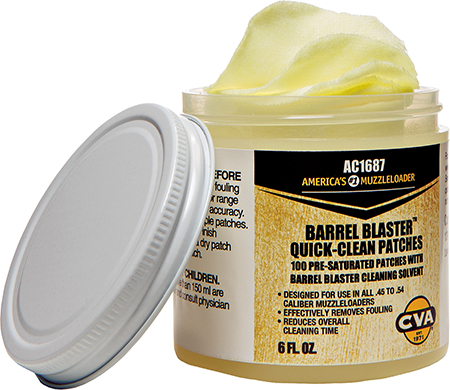 CVA AC1687 Barrel Blaster Quick Clean Patches 6 oz Cotton