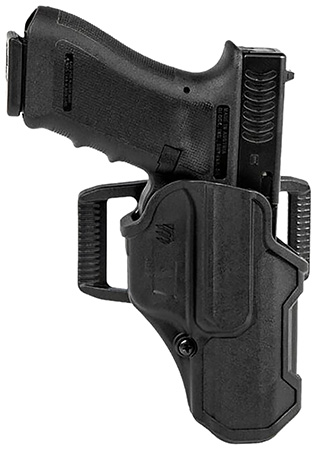 Blackhawk 410200BKR T-Series L2C Light Bearing OWB Black Polymer Belt Clip Compatible w/Glock 17/19/22/23/31/32/45/47 Right Hand