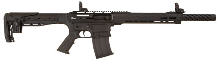 Citadel CBOSS2512 Boss25  12 Gauge Semi-Auto 3" 5+1 18.75" Black Steel Threaded Barrel, Black Picatinny Rail Aluminum Receiver, Picatinny Handguards, Black Adj Cheek Riser Synthetic Stock