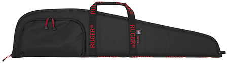 Ruger 27140 Rifle Case  40" Black Endura w/ Red Ruger Logo Accessory Pocket  &  Foam Padding