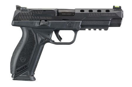 Ruger 8672 American Pistol Competition 9mm Luger 5" Barrel 17+1, Drilled  &  Tapped Black Nitride Stainless Steel Slide, MIL-STD-1913 Picatinny Mounting Frame, Integrated Trigger Safety, Optics Ready