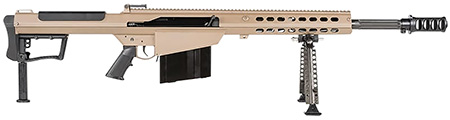 Barrett 18066 M107A1  50 BMG 20" 10+1 Flat Dark Earth Cerakote Flat Dark Earth Fixed with Sorbothane Recoil Pad Stock Black Polymer Grip
