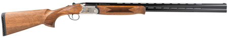 TriStar 33106 Trinity  O/U 16 Gauge 28" 2rd 2.75" Silver Engraved with 24K Gold Inlay Rec Turkish Walnut Stock Right Hand (Full Size) Includes 5 MobilChoke