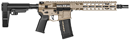 Radian Weapons R0514 Model 1 Pistol 223 Wylde 30+1 10.50", FDE Billet Rec/M-Lok Handguard, Smooth Buffer Tube (No Brace), Magpul Grip, Ambi Controls, Dead Air QD Flash Hider, Adj. Trigger