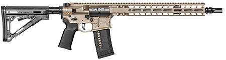 Radian Weapons R0535 Model 1 Carbine 223 Wylde 30+1 14.50" Pinned  &  Welded Barrel, FDE Billet Rec/M-Lok Handgaurd, Magpul Grip  &  CTR Stock, Dead Air Keymo Flash Hider, Ambi Controls, Vertex Trigger
